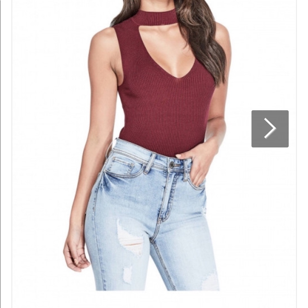 Guess AVANI CHOKER SWEATER TANK size Medium